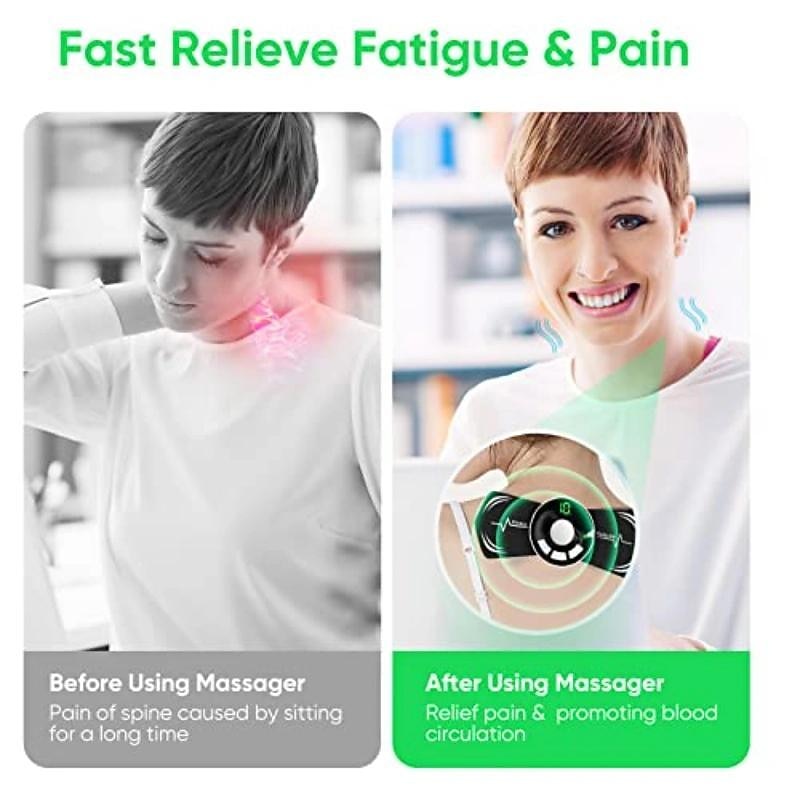 EMS Intelligent Mini Cervical Massage Pad Portable Remote Control Electric Neck Massager Shoulder And neck Pulse Physiotherapy Instrument Valentine's Day Gift 2026 - $18.99 –P7