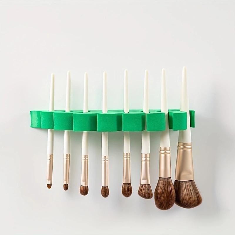 1pc Makeup Brush Drying Rack, Leaf Shape Makeup Brush Holder