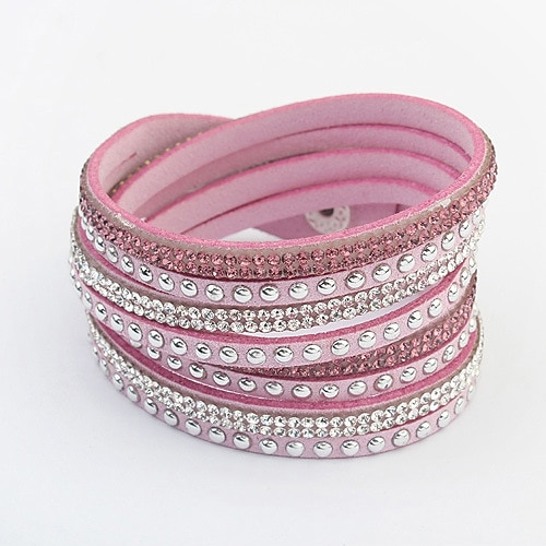 Dame Vintage Armbånd Vevet Armband Retro Mote Veving Mote Enkel Elegant Ferie Lær Armbånd Smykker Svart / Hvit / Rosa Til Fest & Aften Gave Ferie Bursdag Festival 2025 - $9.49 –P6