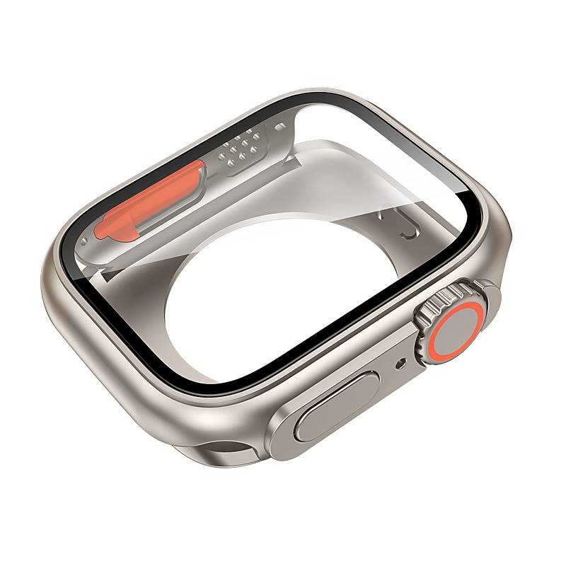 נרתיק שעון עם מגן מסך מותאם ל Apple Watch Series 8 7 41mm 45mm / Series 6 5 4 SE 40mm 44mm All Around Protective עמיד בזעזועים זכוכית משוריינת / מחשב קשיח שעון כיסוי 2025 - $12.99 –P6