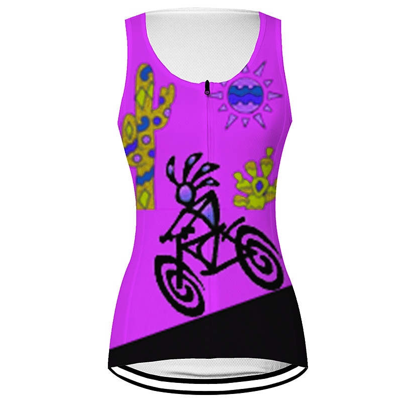 Mulheres Colete para Ciclismo Camisa para Ciclismo Gráfico Sem Manga Moto Colete Camisa / Roupas Para Esporte Blusas com 3 bolsos traseiros Ciclismo de Montanha Ciclismo de Estrada Secagem Rápida de 2026 por $28.99 –P5