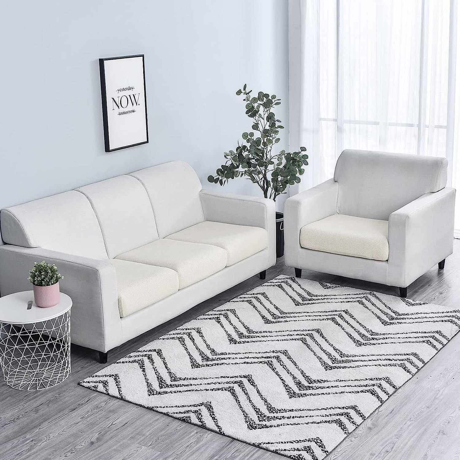 canapea extensibilă pernă scaun pernă slipcover canapea elastic fotoliu canapea fotoliu 4 sau 3 locuri gri simplu solid moale durabil lavabil 2025 - $13.99 -P8