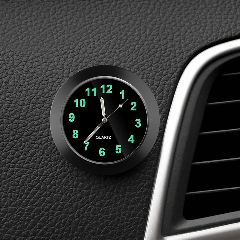 auto klok lichtgevende auto's interne stick-on mini digitaal horloge mechanica kwartsklokken auto ornament auto-accessoires 2025 - $14.99 -P10