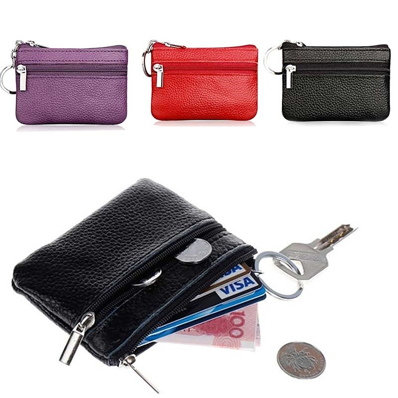 Fashion Leather Mini Coin Change Purse Wallet Clutch Zipper Small Soft Key Card Holder Money Bag Pocket Wallets 2025 - $10.99 –P5