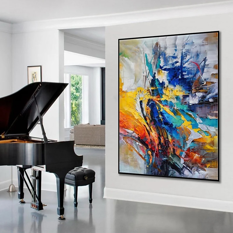 Peinture à l'huile faite à la main toile art mural décoration abstraite moderne pour la décoration intérieure roulé sans cadre peinture non étirée de 2026 ? $114.99 –P9