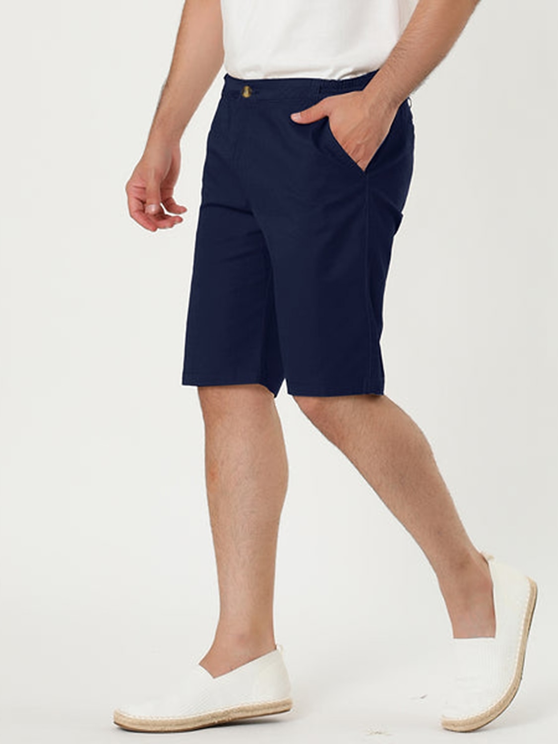 Férfi Rózsaszín nadrág Rövidnadrágok Chino Shorts Ruha Rövidnadrág Bermuda nadrág Zseb Sima Mokaszinok Légáteresztő Szabadtéri Napi Alkalmi Divat Alkalmi Fekete Arcpír rózsaszín 2025 - $21.99 –P15