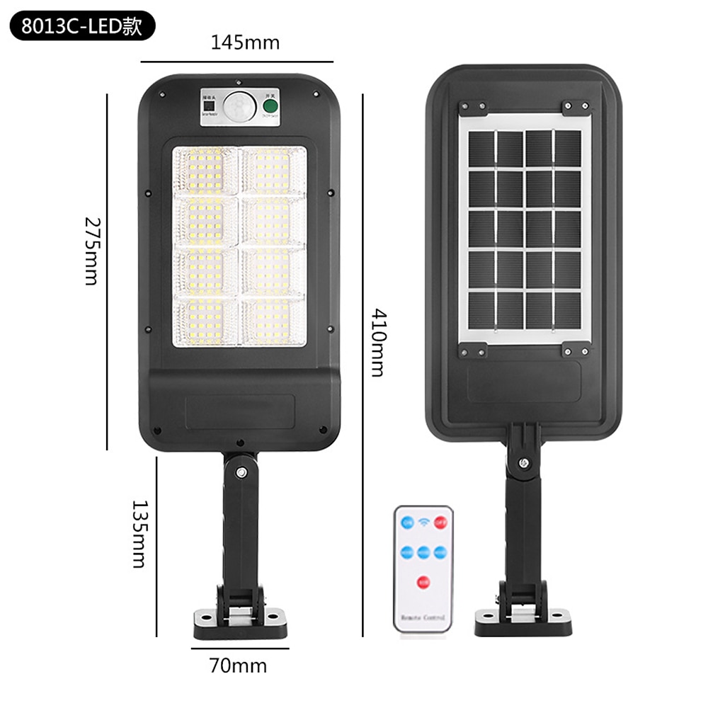 Solar Outdoor Wall Lamp Street Lamp LED Waterproof and Energy-Saving Used for Remote Control Waterproof and Motion Sensor Lighting of Courtyard Garden Terrace 2025 - $26.99 –P10