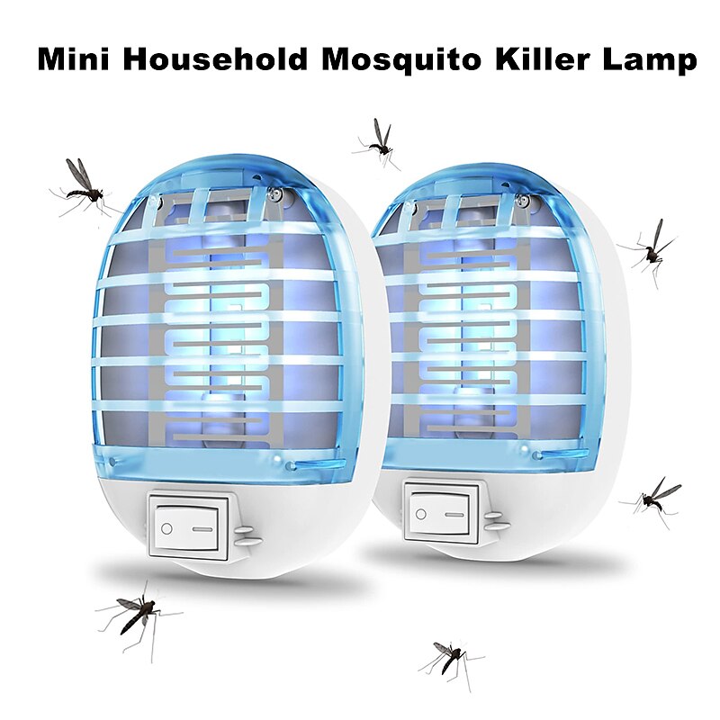 bug zapper innendørs, fluefelle for innendørs, elektronisk myggdreper mygg zapper med blått lys for stue, hjem, kjøkken, soverom, babyrom, kontor(2 pakker) 2025 - $8.49 –P8