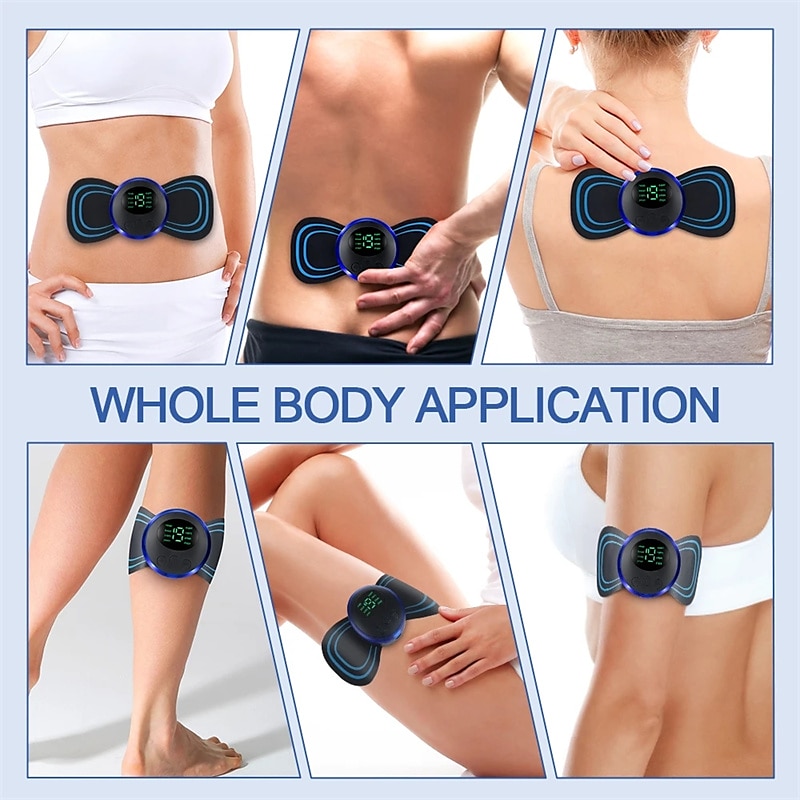 LCD Display EMS Neck Stretcher Electric Massager 8 Mode Cervical Massage Patch Pulse Muscle Stimulator Portable Relief Pain 2025 - $14.99 –P10