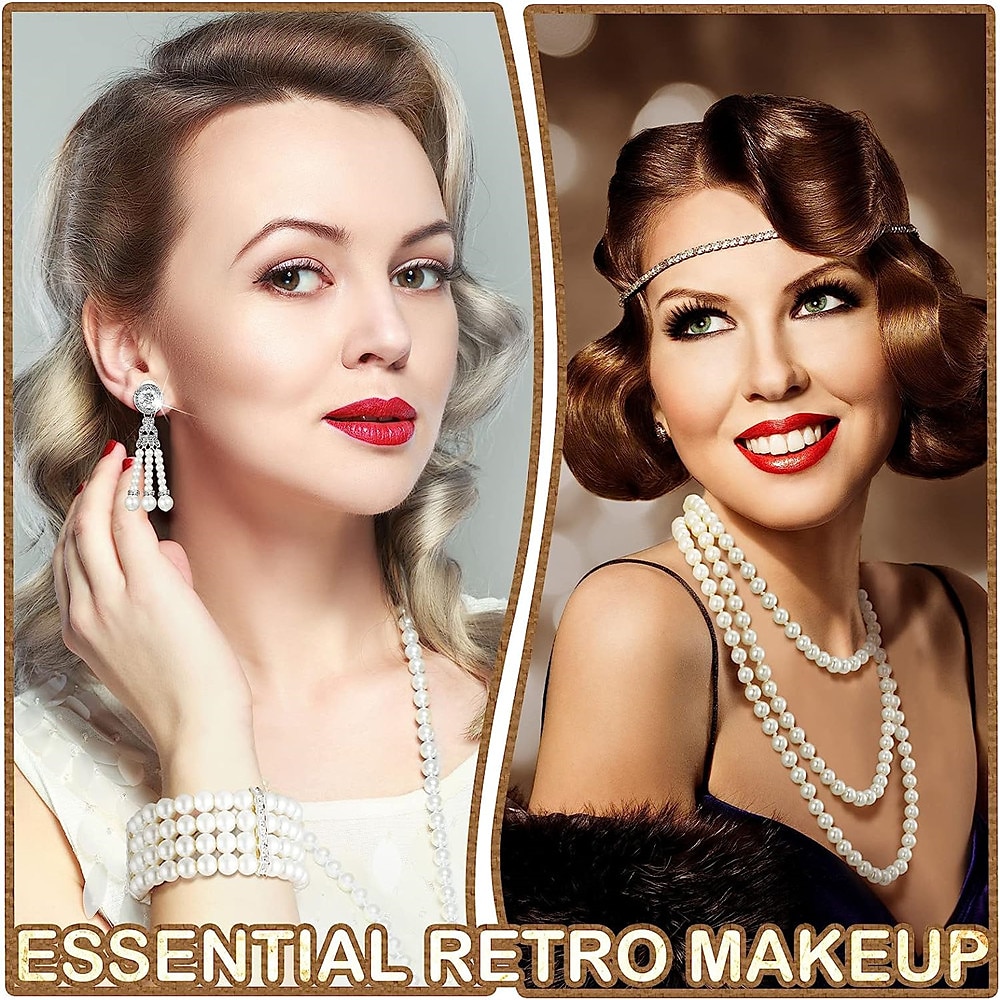 1920-luku Asut Häävieras Naamiaispuku Halloween Halloween Häävastaanotto Tyttöjen polttarit Rannerengas Kaulakorut Kaikki vuodenajat 2026 - $19.04 –P5