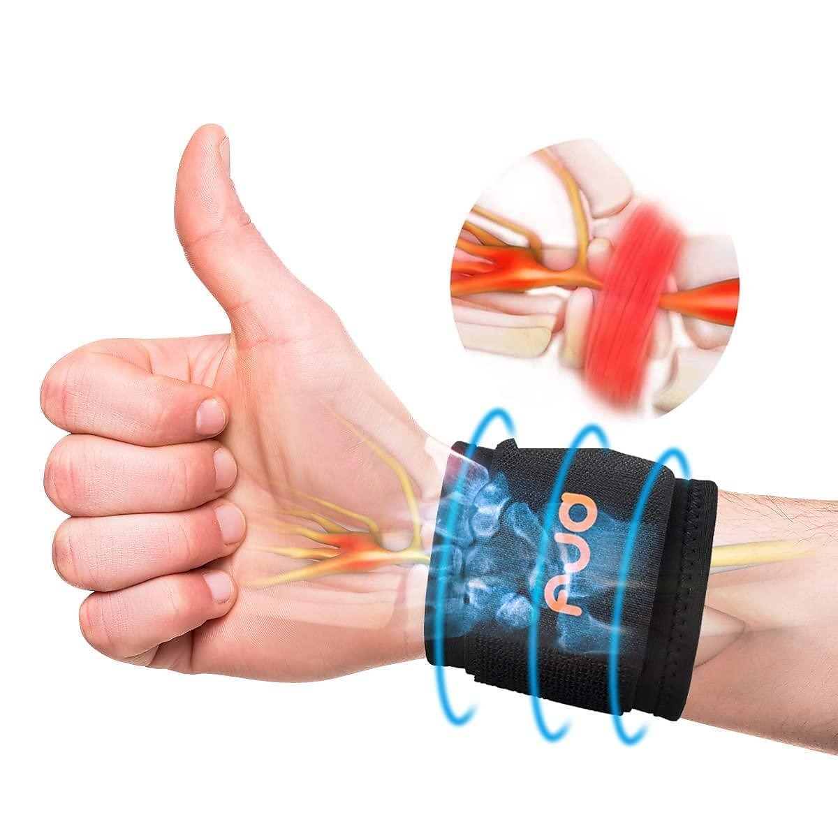 tutore per il polso tunnel carpale - supporto per il polso regolabile per alleviare il dolore da artrite e tendinite - fasce ergonomiche per il polso della mano cinturino di compressione per allenarsi del 2025 a $3.99 –P4
