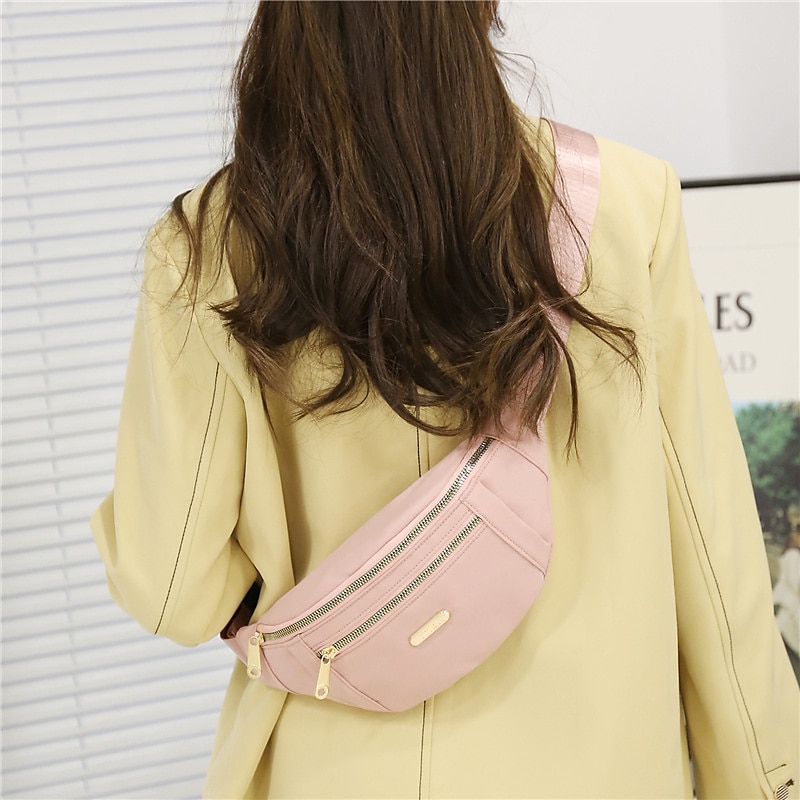 Women's Multi-Carry Large Capacity Waist Bag – Stylish and Versatile Crossbody and Fanny Pack with Multiple Zipper Compartments, Perfect for Travel, Shopping, and Everyday Use in Various Colors 2025 - $14.99 –P2