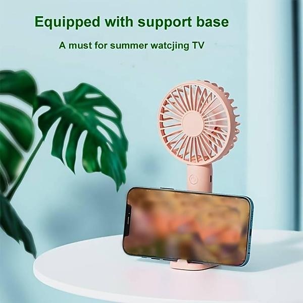 3-Speed Portable Handheld Mini Fan – USB Rechargeable Personal Fan with 1200mAh Battery for Indoor and Outdoor Use 2025 - $13.99 –P7