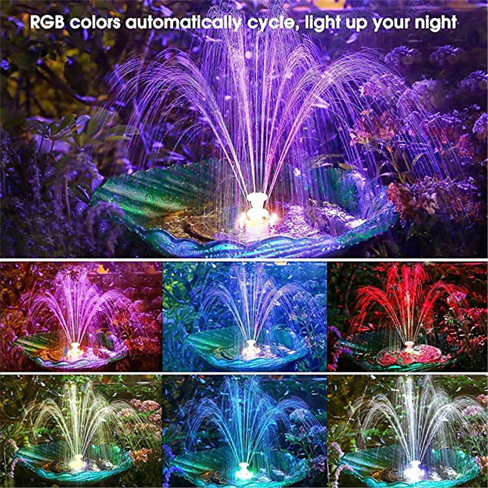 Floating Solar Bird Bath Water Fountain Lights Garden Waterfall Fountain Pond Solar Panel Powered Water Pump Garden Decoration 2026 - $48.99 –P1