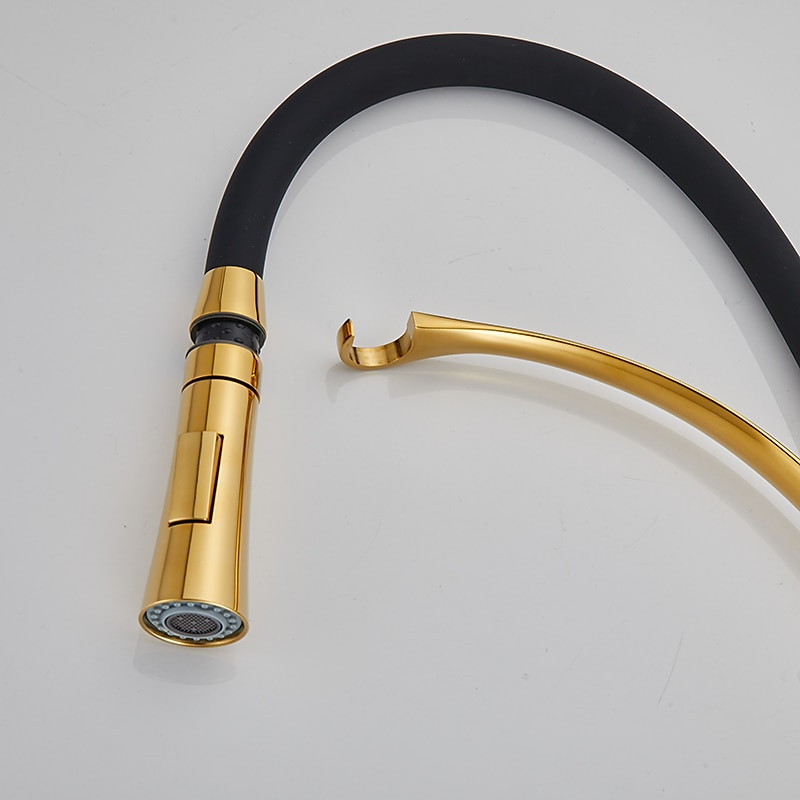 rubinetti da cucina a scomparsa rubinetti miscelatori per lavello, rubinetti in ottone per tubi flessibili girevoli a 360 gradi, maniglia singola con tubo dell'acqua calda e fredda del 2025 a $145.99 –P7