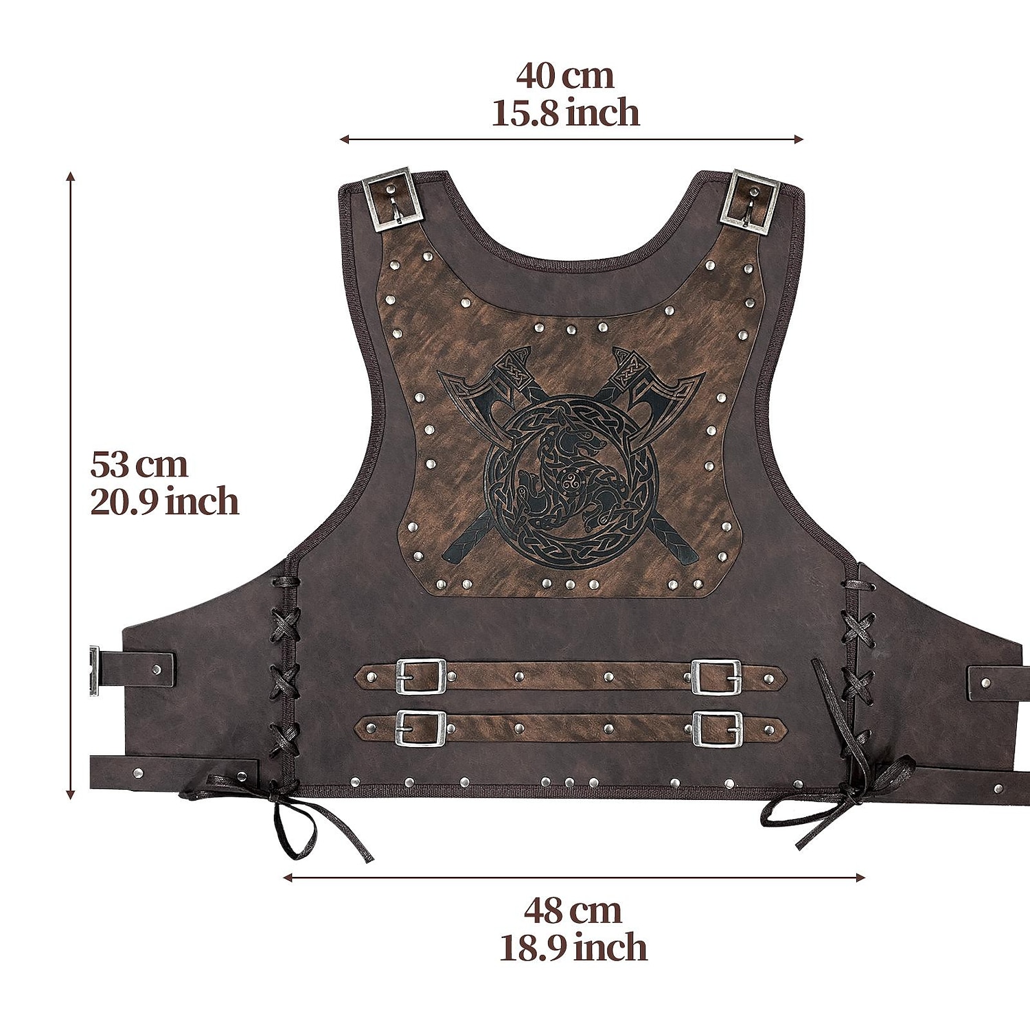 Retro Punk a gotika Středověké Cosplay kostým Zbraně a výzbroj Hrudník Válečník Rytíř Viking Pánské Viking předvečer Všech svatých Karneval Plesová maškaráda Výkon Podium Plesová maškaráda Dospělé 2025 - $81.99 –P8