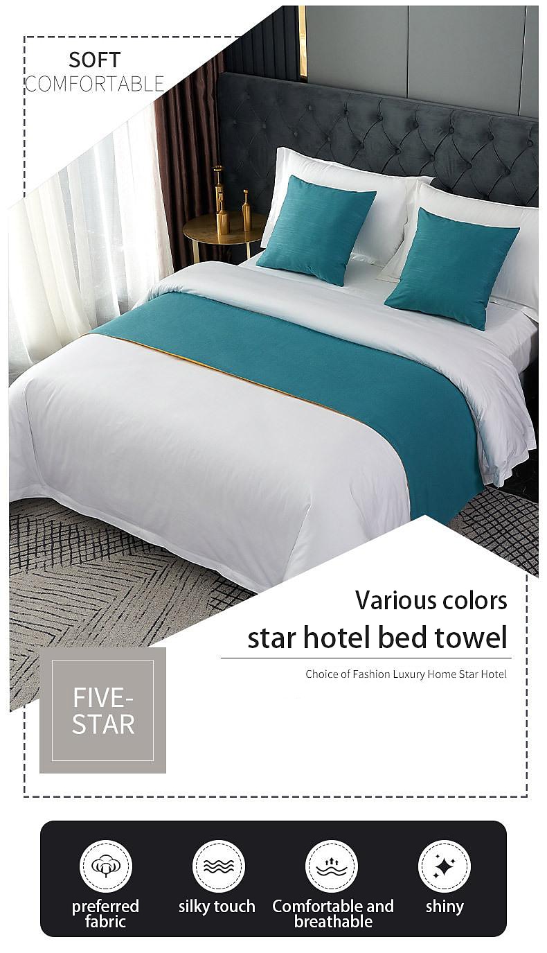 Bed Runner Bed Scarf, Decorative Bed Scarf for Home Hotel Bedspreads Scarves Protection Modern Solid Bed Runner for Foot of Bed Home Bedroom Bedding Decoration 2025 - $22.99 –P1