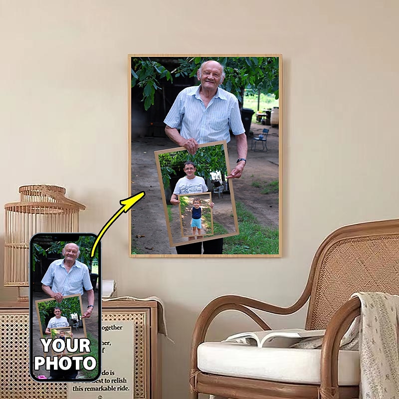 Pânză personalizată de artă de perete, tipărituri și poster personalizate de portrete de familie - poster personalizat de familie 30x40cm/12''x16'' cadou personalizat de Valentine făcut la comandă 2026 - $10.99 –P2