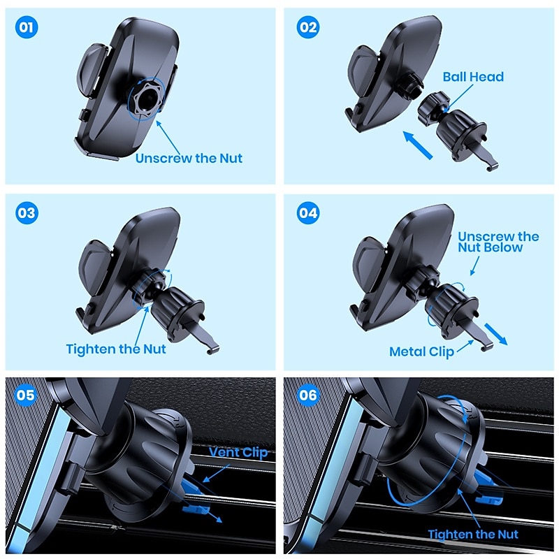 Car Vent Phone Mount Portable Rotatable Adjustable Phone Holder for Car Compatible with All Mobile Phone Phone Accessory 2025 - $14.99 –P7
