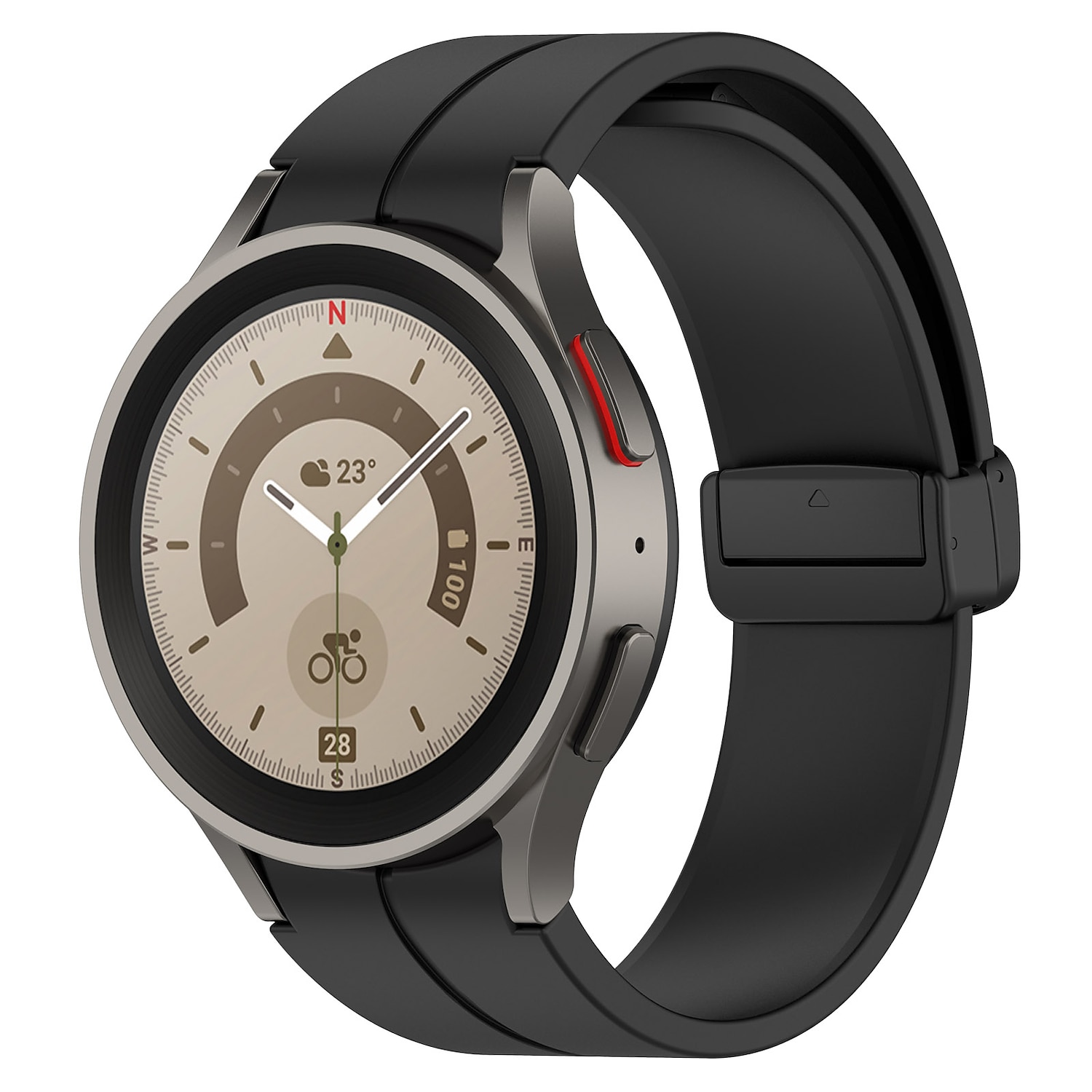 حزام إلى Samsung Galaxy Watch 7/6/5/4  40/44mm, Watch 5 Pro 45mm, Watch 6 Classic 43/47mm, Watch 4 Classic 42/46mm سيليكون إستبدال حزام مشبك مغناطيسي مشبك فراشة نساء رجال عصابة الرياضة معصمه 2025 - $12.99 -P6