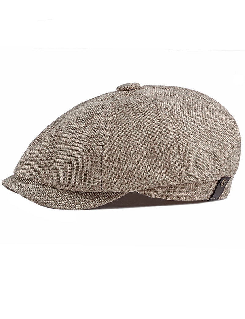 Herr Basker Newsboy hatt Svart Khaki grön Polyester Stylish 1920-talets mode Ledigt Utomhus Dagligen Utekväll Slät Solskyddskräm 2025 - $14.99 –P7