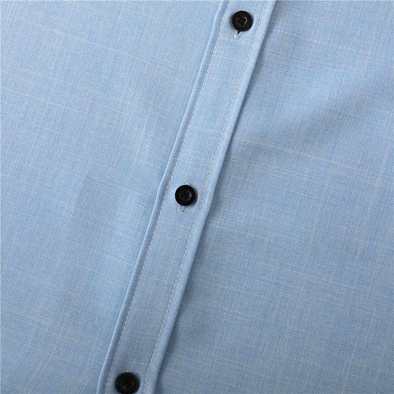 Per uomo Camicia Camicia di lino Camicia in cotone e lino Camicia Estiva Camicia casual Camicia da Spiaggia Semplice Vacanza Casuale Nero Rosa Verde scuro Viola chiaro Manica Corta Bavero Estate del 2025 a $38.99 –P14