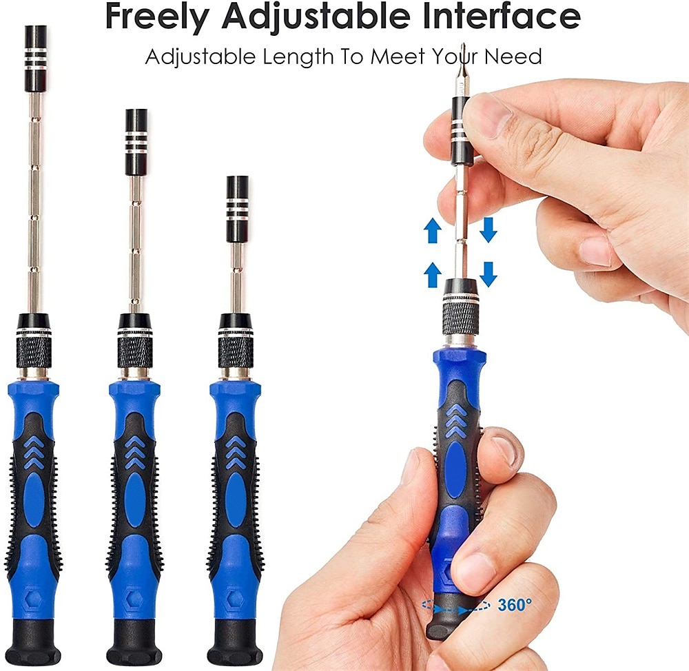 124-in-1 Professional Electronics Repair Tool Kit - Precision Screwdriver Set With Magnetic Mini Screwdrivers & Carrying Case 2025 - $38.99 –P3