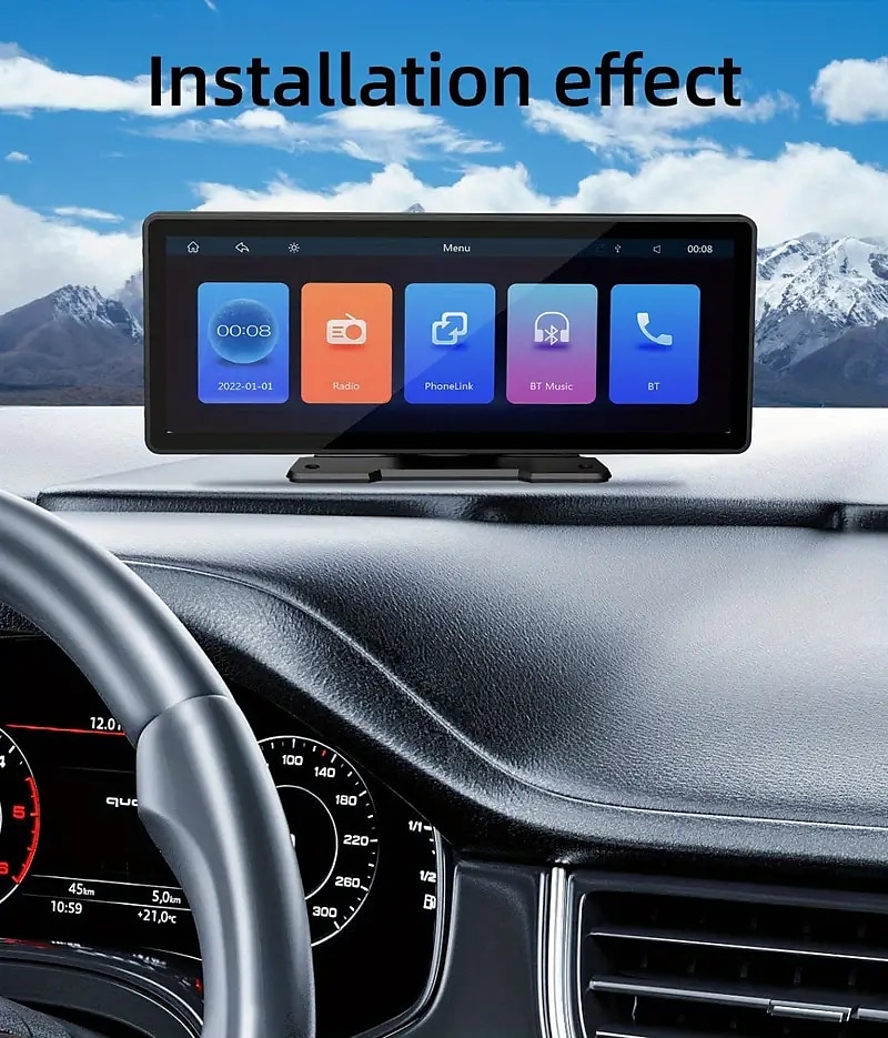 2025年 ワイヤレス carplay カーステレオ 10 インチ ips タッチポータブルカー再生画面オーディオカーラジオ受信機 android カー bt siri/google アシスタントマルチメディアプレーヤー コレクション – $181.99 –P1