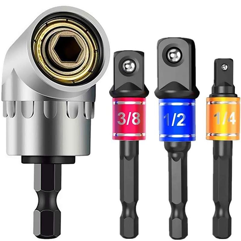 High Quality 105 Degrees 1/4&amp;quot; Extension Hex Drill Bit Adjustable Hex Bit Angle Driver Screwdriver Socket Holder Adaptor Tools 2025 - $21.99 –P7
