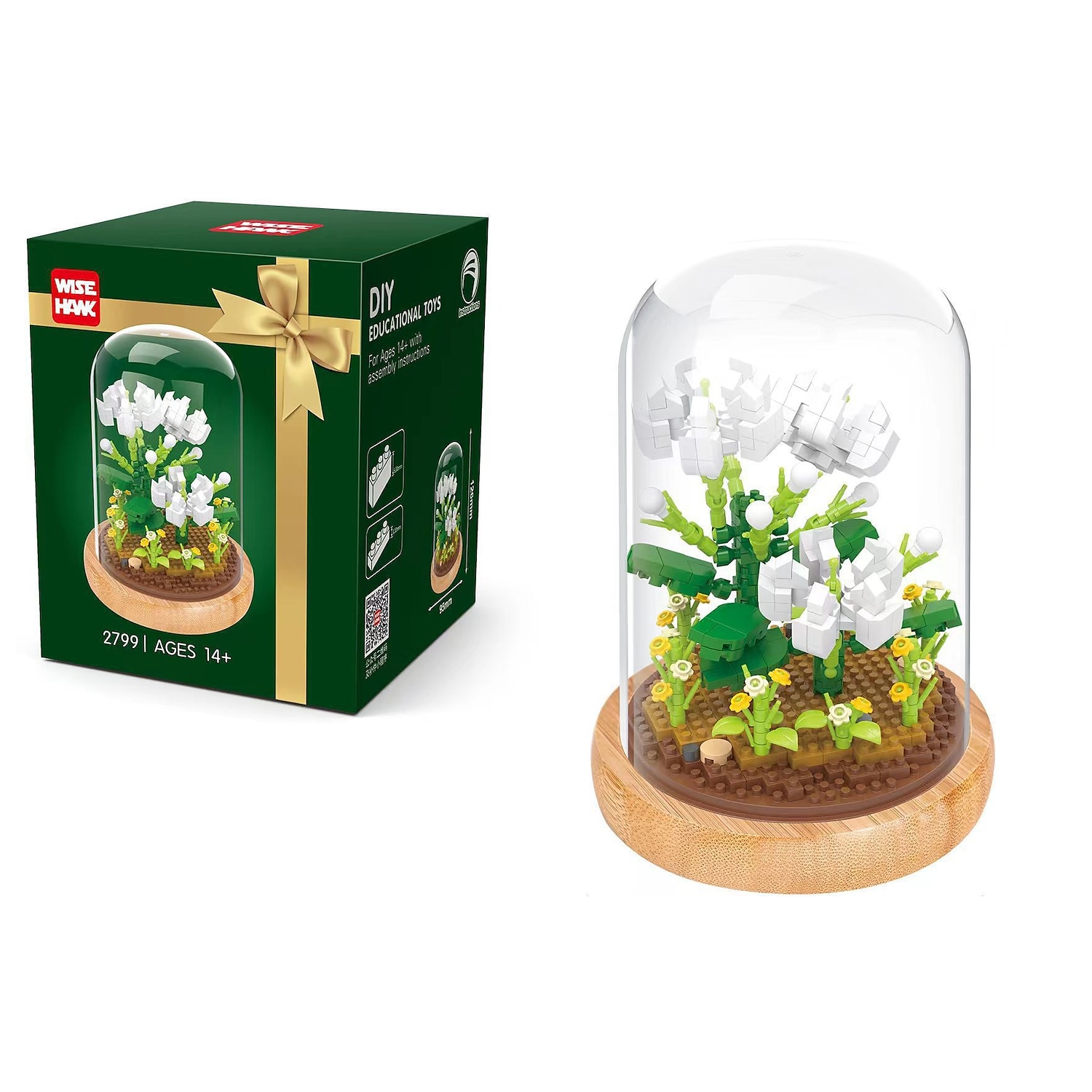 Blocos de construção para presentes do dia das mulheres, crie lindos buquês de flores com este kit de construção de flores de 1 peça - perfeito para adultos&amp; crianças! presentes de dia das mães de 2025 por $35.99 –P12