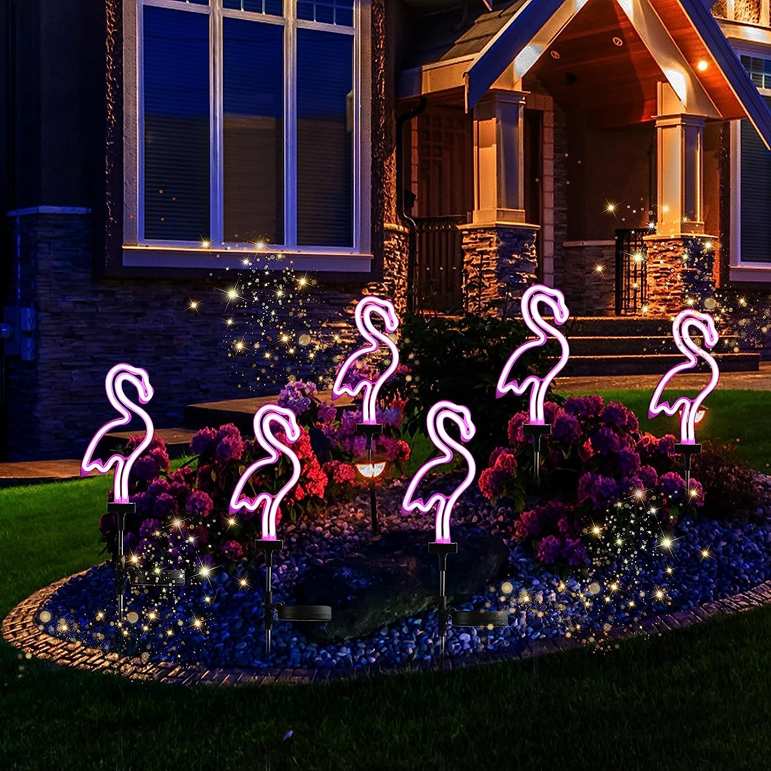 Solar Garden Lights Outdoor Lights Cactus/Flamingo Neon Lights Waterproof Outdoor Lights for Garden Patio Yard Pathway Decoration 2025 - $23.99 –P11