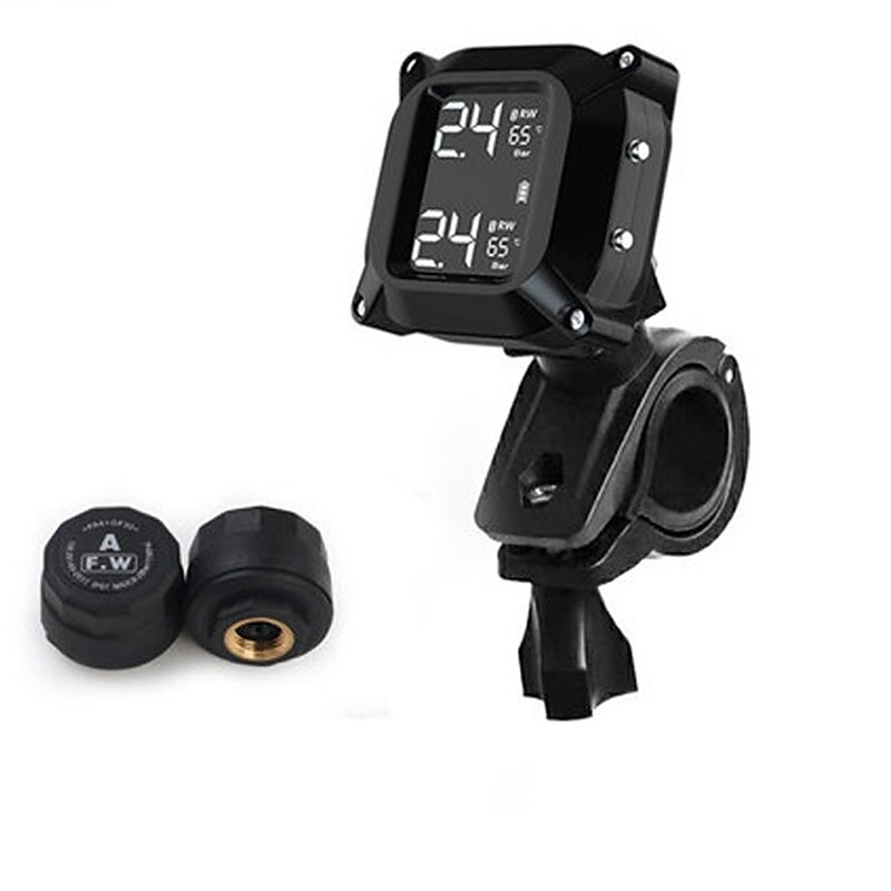 motocicleta tpms motor presiune anvelope sistem de alarma de monitorizare a temperaturii anvelopei cu 2 senzori externi 2025 - $49.99 –P5