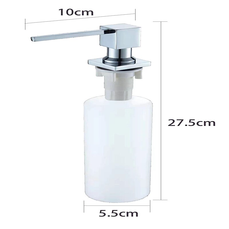 2026年 ソープディスペンサー ステンレススチール、カウンター下延長チューブキット付き、キッチンカウンタートップ内蔵シンクソープディスペンサー、17オンスボトル付き、ほとんどの石鹸容器22/26/28mmに適合します。  コレクション – $56.99 –P6