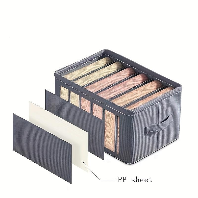 Foldable Clothes Storage Box, Thickened Compartment Organizer for Pants and Shirts - PP Board, 17.32 x 11.81 x 7.87 inches 2025 - $7.99 –P5