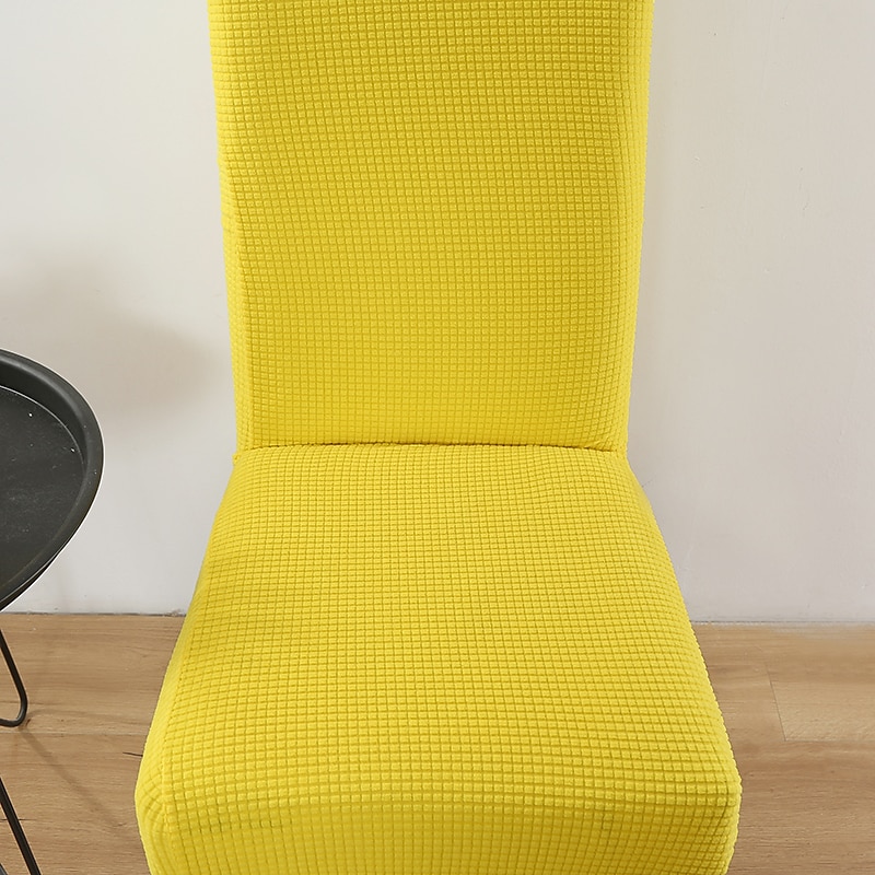 Funda para silla de comedor color burdeos, elástica, estilo rústico, funda de licra, lavable, protector de cocina para comedor, ceremonia de boda, duradera 2025 - $13.99 –P5