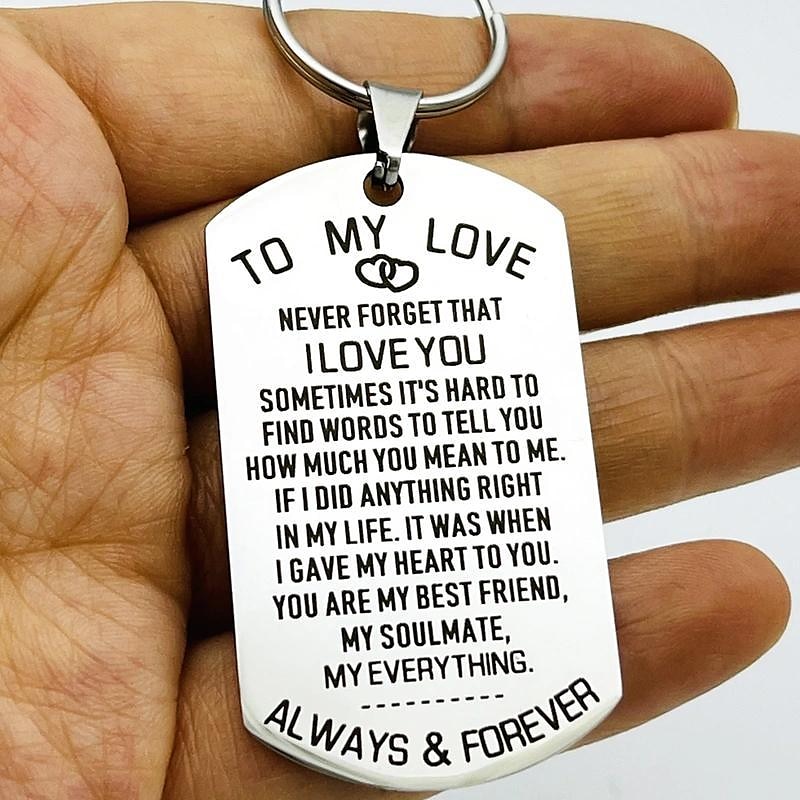 Bonito llavero de regalo para marido/esposa, perfecto para aniversarios, San Valentín, cumpleaños, novios, novias, él, ella, mujer. & ¡hombres! 2026 - $8.99 –P4