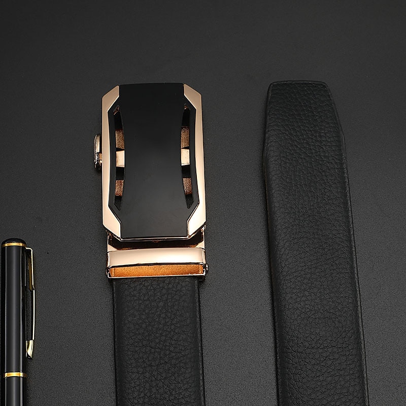 Homme Ceinture en similicuir Argent Noir Acier (nicket plaqué) Plein Usage quotidien Sortie Fin de semaine de 2025 ? $9.99 –P2