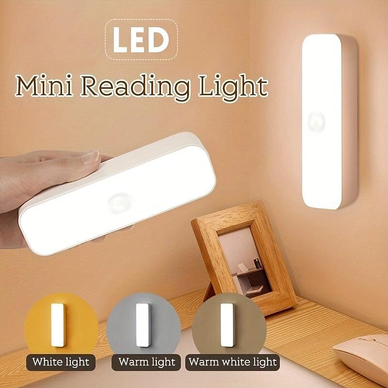 Effektivt jord fremstille Wireless LED Mini Reading Light Wall-Mounted Reading Light Stick On Bunk  Bed Lamp Dimmable Lights