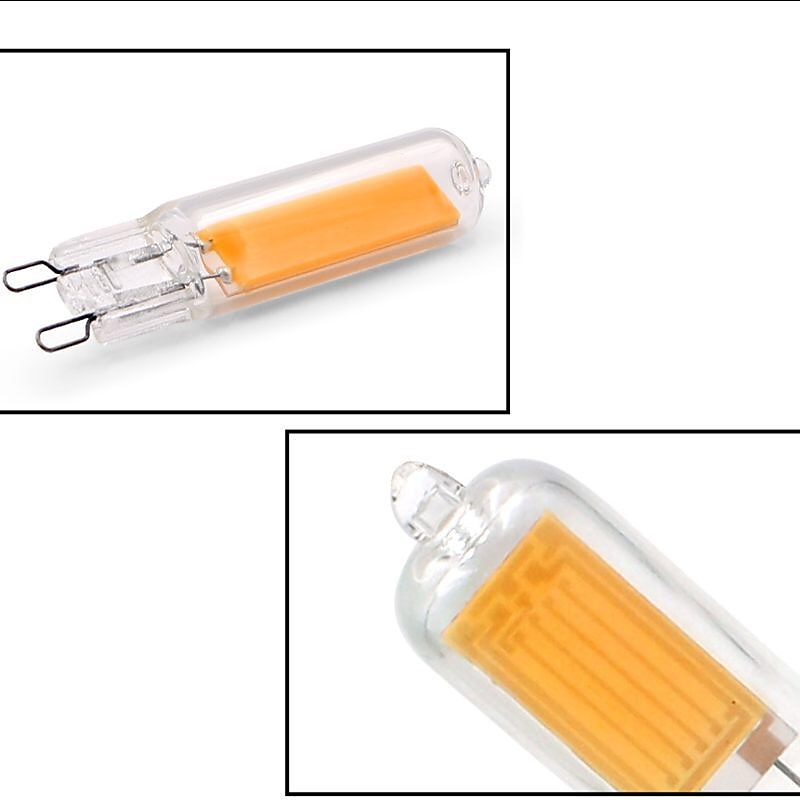 10 stuks 2w led bi-pin lampen 200 lm g9/ g4 t 1 led kralen cob warm wit/ wit dimbaar 220-240 v 2025 - $37.99 –P5