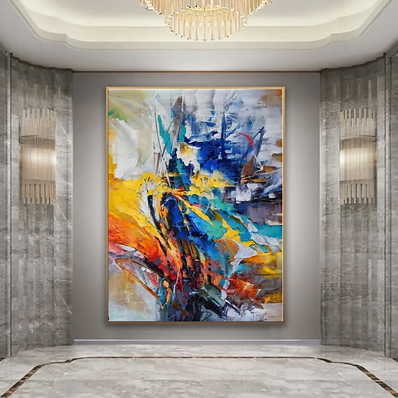 Peinture à l'huile faite à la main toile art mural décoration abstraite moderne pour la décoration intérieure roulé sans cadre peinture non étirée de 2026 ? $114.99 –P8