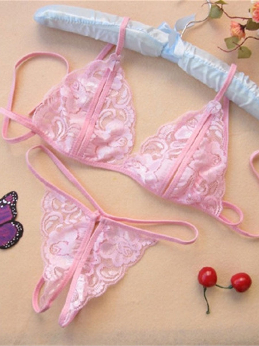 sexiga damunderkläder underkläder set ren färg älskare heta hem alla hjärtans dag säng spets andningsbara remmar ärmlösa rygglösa sommar vår hem outfits 2025 - $9.99 –P4
