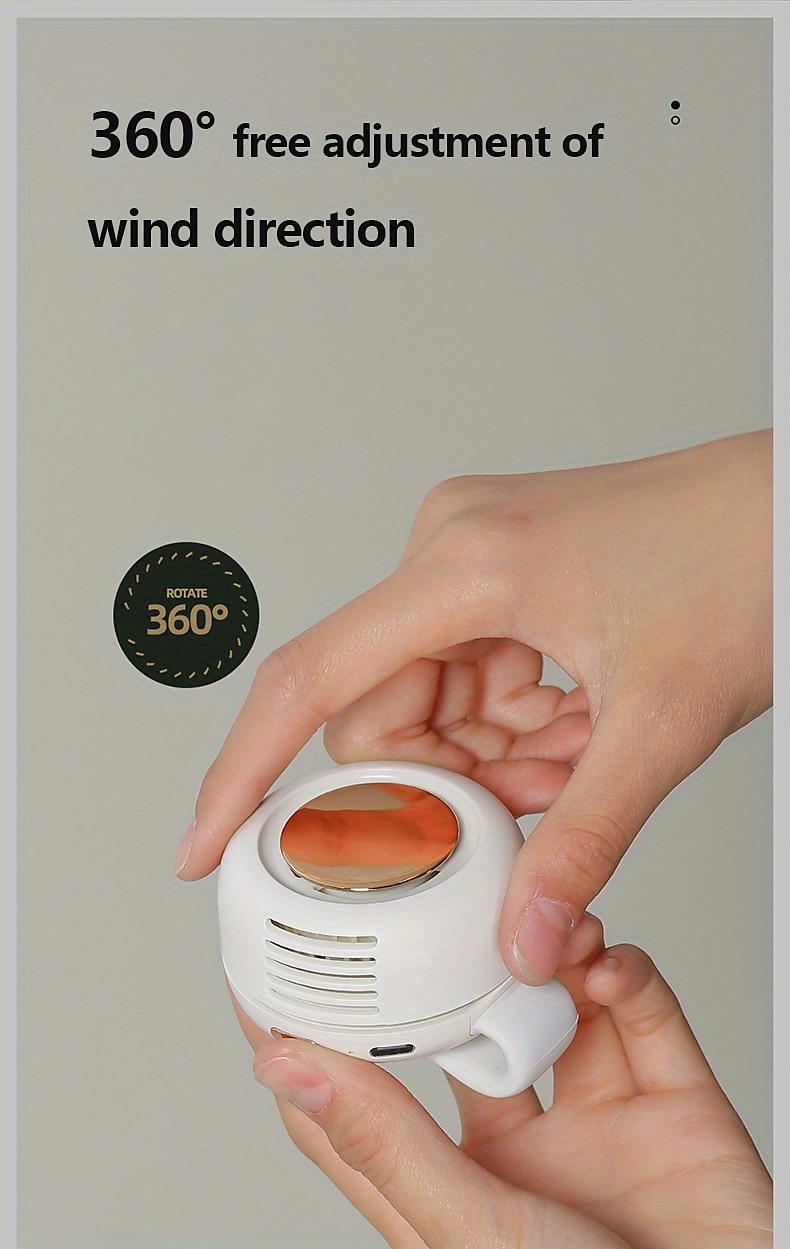 Neck Fan with Adjustable Lanyard – USB Rechargeable Hands-Free Fan with 3-Speed Cooling for Outdoor Use 2025 - $24.99 –P7