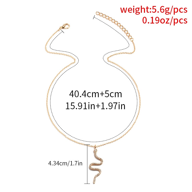 1 stuk Kettingen lange ketting For Dames Dagelijks Legering Slang Slang 2025 - $7.49 –P1