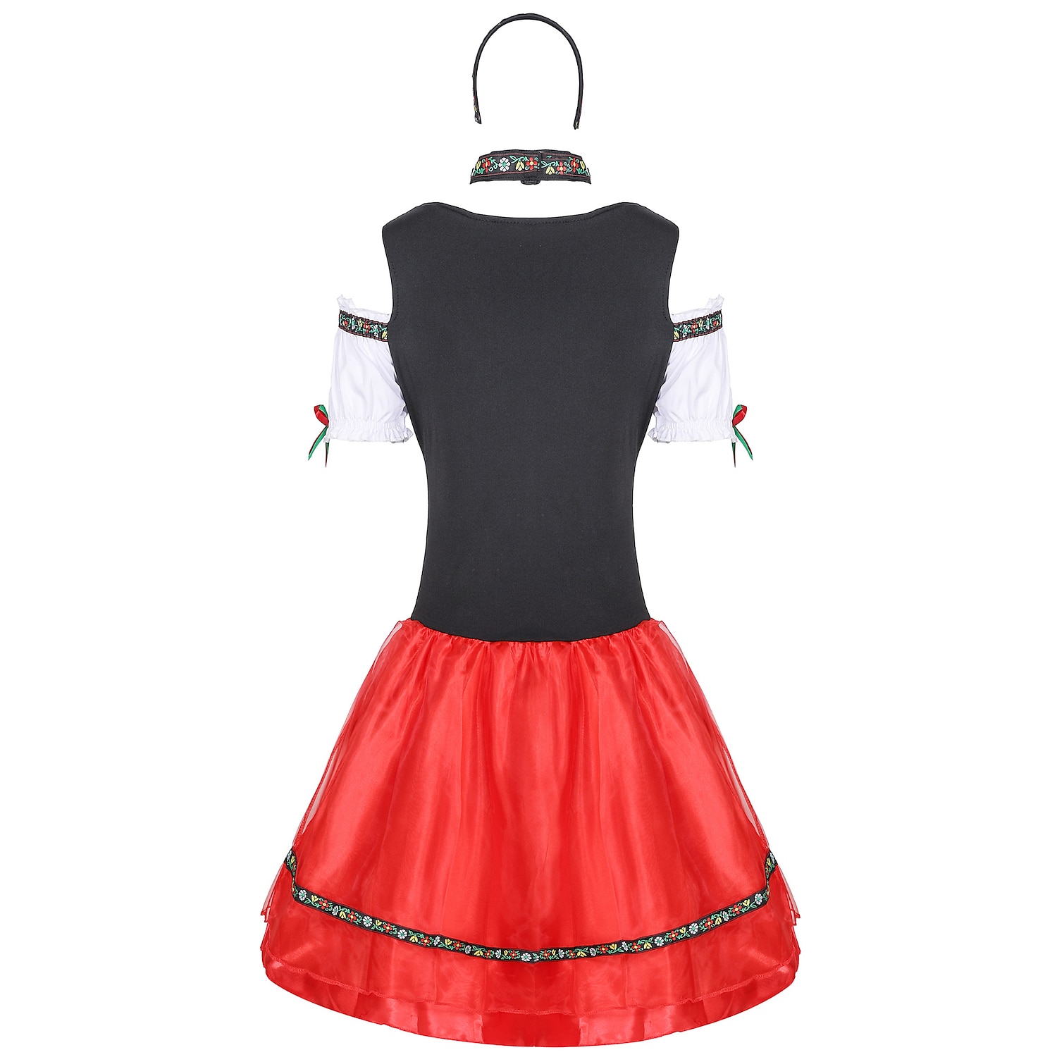 Oktoberfest Šaty Cosplay kostým Maškarní Oktoberfest / pivo cosplay Louky Dámské Výkon předvečer Všech svatých Párty / koktejly Tradiční Styl Tkanina Šaty Doplňky do vlasů 2025 - $44.99 –P5