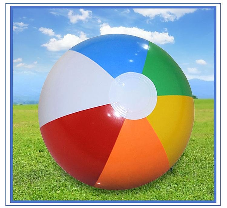 palla gonfiabile a sei colori pallone da spiaggia gioco per bambini palla giocattolo d'acqua palla pubblicitaria palla colorata del 2025 a $13.99 –P2