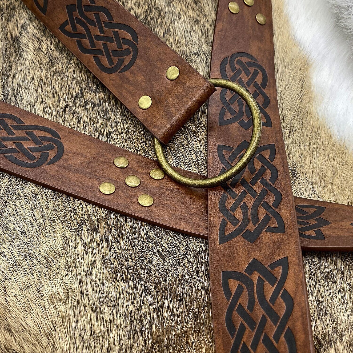 Retro / vintage Punk och gotiskt Medeltida kostymer Cosplay-kostym Maskerad Midjeskärp Ren Faire Krigare Riddare Viking Herr Dam Keltiskt Viking Halloween Karnival Maskerad Prestanda Scen Maskerad 2025 - $15.49 –P3