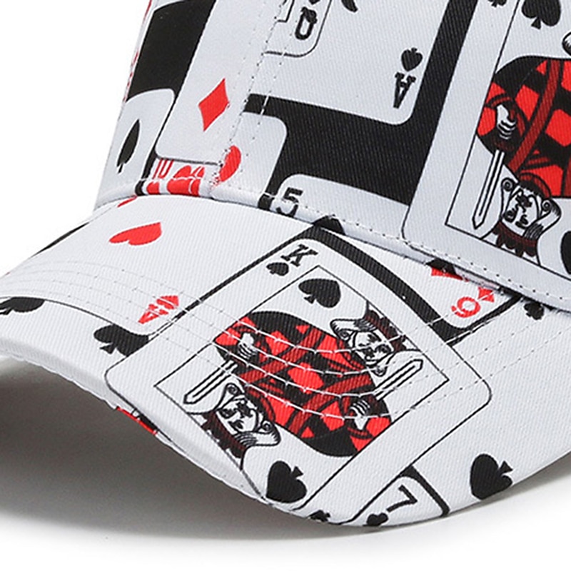 Herr Basebollkeps Solhatt Pokerhatt Vit Blå Polyester Resor Hiphop Strandstil Utomhus Semester Hiphop-graffiti Justerbara 2025 - $12.99 –P7