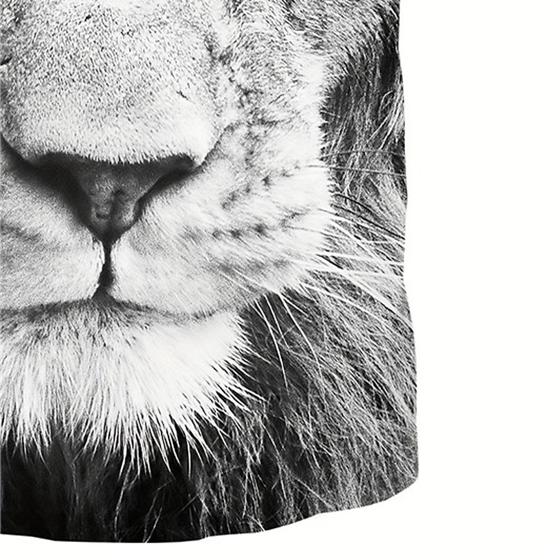 Herre Grafisk Dyr Løve T skjorte Kortermet T skjorte 3D-utskrift Crew-hals Skjorte Årgang Mote Designer utendørs Daglig Sport Mørkebrun Svart Gul Vår sommer Klær S M L XL 2XL 3XL 2025 - $17.99 –P7