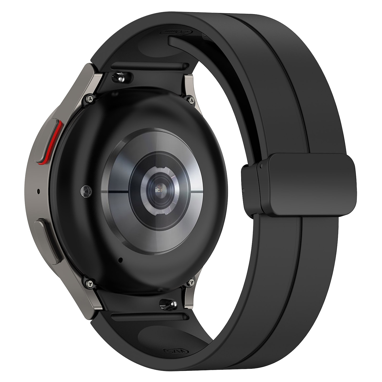 حزام إلى Samsung Galaxy Watch 7/6/5/4  40/44mm, Watch 5 Pro 45mm, Watch 6 Classic 43/47mm, Watch 4 Classic 42/46mm سيليكون إستبدال حزام مشبك مغناطيسي مشبك فراشة نساء رجال عصابة الرياضة معصمه 2025 - $12.99 -P7