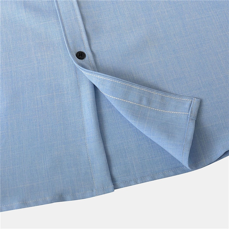 Per uomo Camicia Camicia di lino Camicia in cotone e lino Camicia Estiva Camicia casual Camicia da Spiaggia Semplice Vacanza Casuale Nero Rosa Verde scuro Viola chiaro Manica Corta Bavero Estate del 2025 a $38.99 –P16